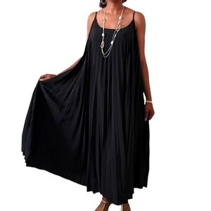 Black Pleated Dress